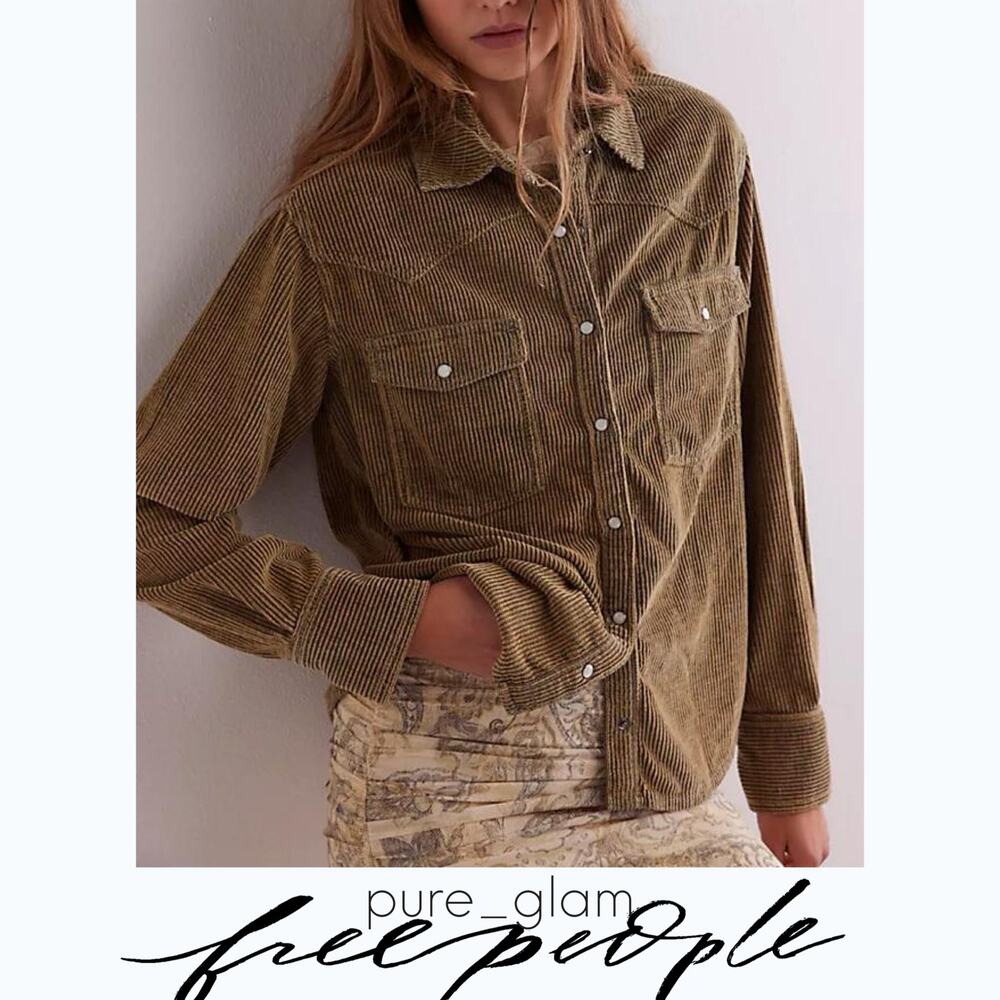 Free People corduroy shirt - Picture 5 of 6